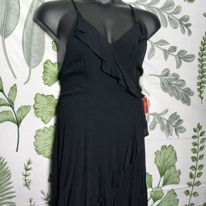 Mossimo Spaghetti Strap Ruffle Hem Wrap Dress